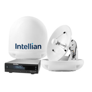 Intellian i4P Linear System w/17.7″ Reflector & Universal Quad LNB