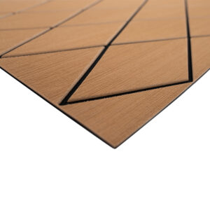SeaDek 40″ x 80″ 6mm Two Color Diamond Full Sheet – Brushed Texture – Mocha/Black (1016mm x 2032mm x 6mm)