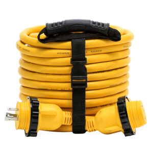 Camco 30 Amp Power Grip Marine Extension Cord – 50' M-Locking/F-Locking Adapter