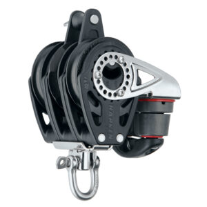 Harken 57mm Triple Carbo Block – Swivel, Becket, Cam Cleat
