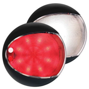 Hella Marine EuroLED 130 Touch – White/Red – Black Shroud