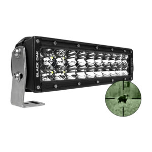 Black Oak Pro Series Double Row Combo Infrared 10″ 940nm Light Bar – Black