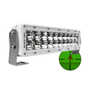 Black Oak Pro Series 3.0 10″ 850nm Infrared Marine LED Double Row Light Bar – Combo Optics – White Housing
