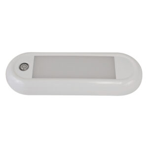 Scandvik 7″ Oval Dome Light w/Switch & Dimming – 12/24V