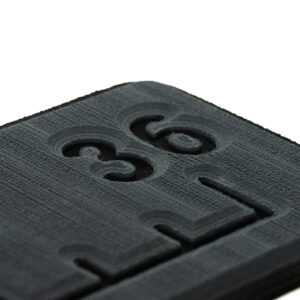 SeaDek 36” Routed Ruler – 6mm – Brushed Texture – Dark Grey/Black
