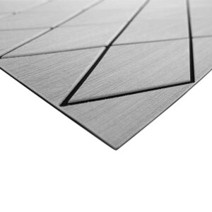 SeaDek 40″ x 80″ 6mm Two Color Diamond Full Sheet – Brushed Texture – Storm Grey/Black (1016mm x 2032mm x 6mm)