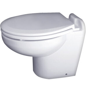 Raritan Marine Elegance – White – Household Style – Remote Intake Pump – Smart Toilet Control – 12v