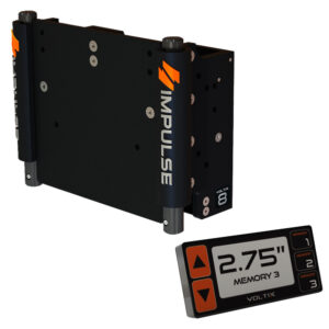 IMPULSE 8″ Set Back Electric Jack Plate w/Smart Control – Black Anodized