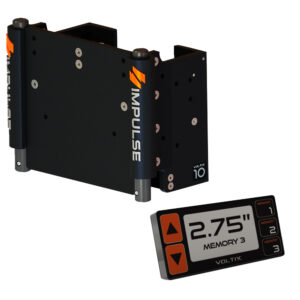 IMPULSE XL 10″ Set Back Electric Jack Plate w/Smart Control – Black Anodized