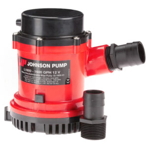 Johnson Pump 1600 GPH Bilge Pump 1-1/8″ Hose 12V