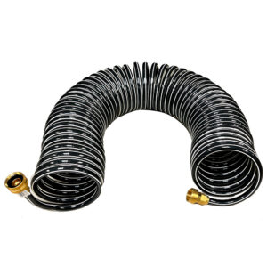 Trident Marine Coiled Wash Down Hose w/Brass Fittings – 50'