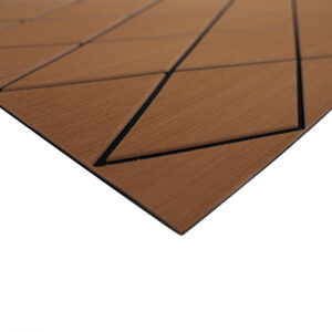 SeaDek 40″ x 80″ 6mm Two Color Diamond Full Sheet – Brushed Texture – Brown/Black (1016mm x 2032mm x 6mm)