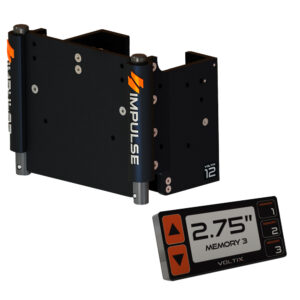 IMPULSE XL 12″ Set Back Electric Jack Plate w/Smart Control – Black Anodized