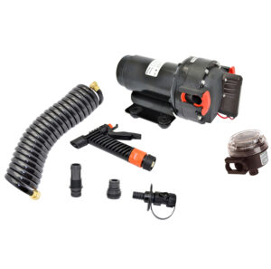 Johnson Pump 5.2 GPM Aqua Jet Washdown Pump Kit w/Hose – 24V