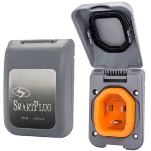 SmartPlug 30 AMP Male Non-Metallic Inlet Cover – Grey