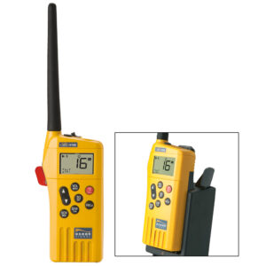 Ocean Signal SafeSea V100 GMDSS VHF Radio – 21 Channels w/Battery Kit