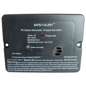 Safe-T-Alert Combo Carbon Monoxide Propane Alarm – Flush Mount – Mini – Black