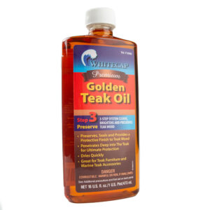 Whitecap Premium Golden Teak Oil – 16oz