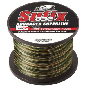 Sufix 832® Advanced Superline® Braid – 15lb – Camo – 1200 yds