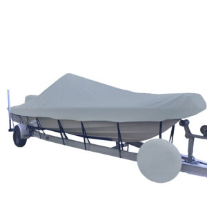 Carver Sun-DURA® Styled-to-Fit Boat Cover f/23.5' V-Hull Center Console Shallow Draft Boats – Grey