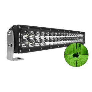 Black Oak Pro Series 3.0 Double Row Combo Infrared 20″ 850nm LED Light Bar – Black Housing