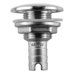 Attwood Stainless Steel Thru-Hull Short Straight Barbed – 5/8″ Inner Diameter