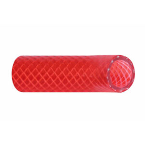 Trident Marine 1/2″ x 50' Boxed Reinforced PVC (FDA) Hot Water Feed Line Hose – Drinking Water Safe – Translucent Red