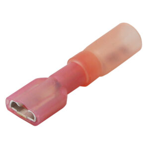 Pacer 22-18 AWG Heat Shrink Female Disconnect – 25 Pack