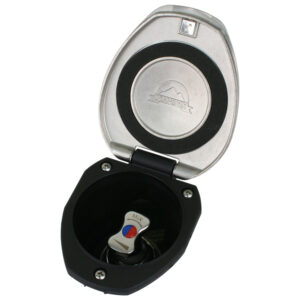 Scandvik Recessed T-Handle Mixing Valve – SS w/Black Cup