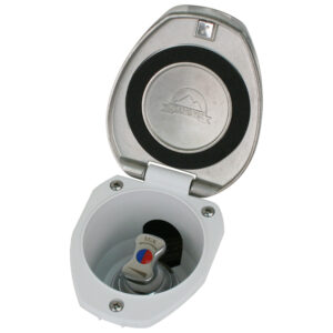 Scandvik Recessed T-Handle Mixing Valve – SS w/White Cup