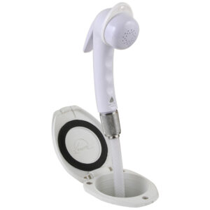 Scandvik Recessed Shower w/6' White Hose – Euro Trigger Sprayer