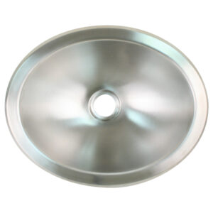 Scandvik Brushed SS Oval Sink – 13.25″ x 10.5″
