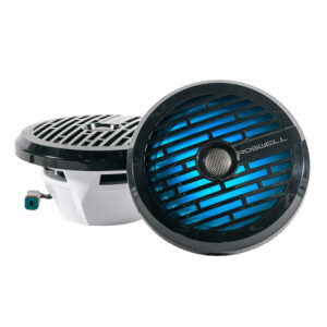 Roswell R1 8” Marine Speakers – Black – 100W RMS & 200W Peak Power
