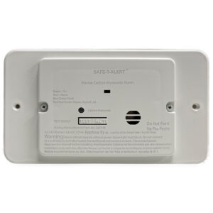 Safe-T-Alert 62 Series Marine Carbon Monoxide – Flush Mount – White – 12V w/Trim Ring