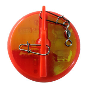 Luhr-Jensen 2-1/4″ Dipsy Diver – Fire/Silver Bottom Moon Jelly