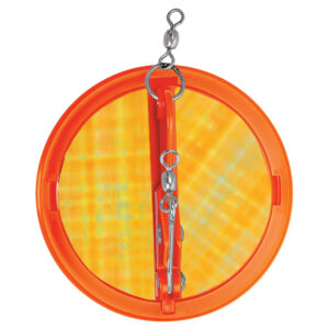 Luhr-Jensen 3-1/4″ Dipsy Diver – Fire/Silver Bottom Moon Jelly