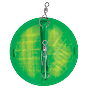 Luhr-Jensen 3-1/4″ Dipsy Diver – Kelly Green/Silver Bottom Moon Jelly