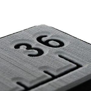 SeaDek 36” Routed Ruler – 6mm – Brushed Texture – Storm Grey/Black