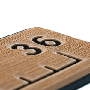 SeaDek 36” Routed Ruler – 6mm – Brushed Texture – Mocha/Black