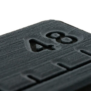 SeaDek 48” Routed Ruler – 6mm – Brushed Texture – Dark Grey/Black
