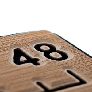SeaDek 48” Routed Ruler – 6mm – Brushed Texture – Mocha/Black