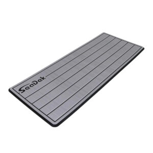 SeaDek 14” x 36″ 20mm Dual Density Small Teak Helm Pad w/SeaDek Logo – Brushed Texture – Gray/Black (355.6mm x 914.4mm x 20mm)
