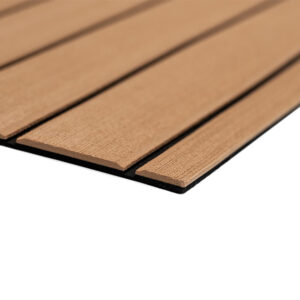 SeaDek 40″ x 80″ 6mm Teak Full Sheet – Brushed Texture – Mocha/Black (1016mm x 2032mm x 6mm)