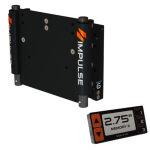 IMPULSE 6″ Set Back Electric Jack Plate w/Smart Control – Black Anodized