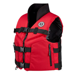 Mustang Accel 100 Foam Fishing Vest – Large – Red-Black