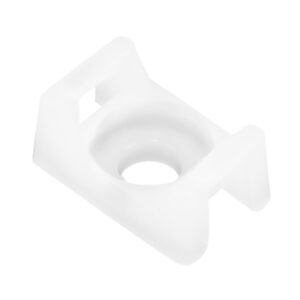 Pacer Screw Down Cable Tie Mount – #8 Screw Mount Method – Natural Color – 100 Pack