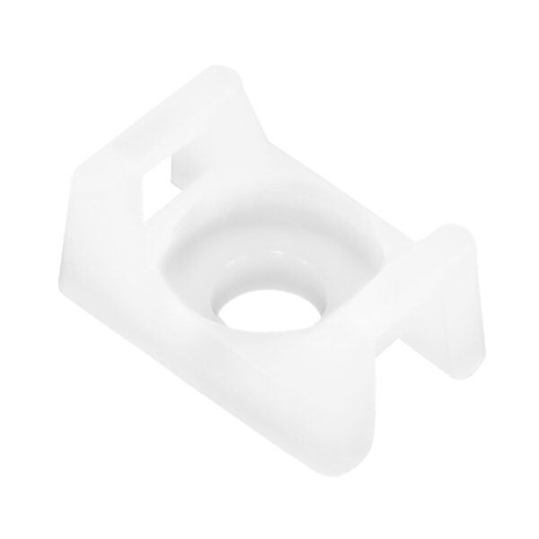 Pacer Screw Down Cable Tie Mount - #8 Screw Mount Method - Natural Color - 100 Pack