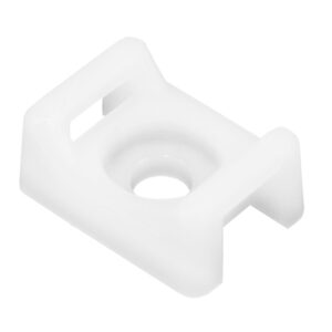 Pacer Screw Down Cable Tie Mount – #10 Screw Mount Method – Natural Color – 100 Pack