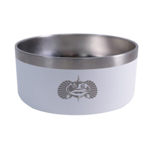 Toadfish Non-Tipping Dog Bowl – White