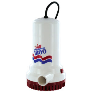 Rule 1800 Sump/Utility Pump w/8′ Cord – 110V Automatic